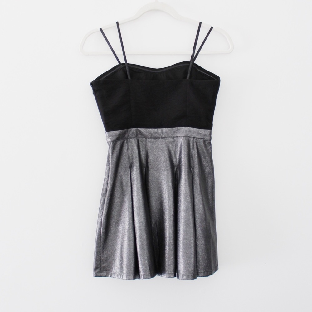 Bcbgeneration Metallic Cut Out Strapless Mini Dre… - image 4